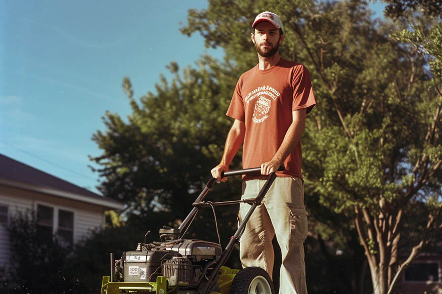 battery charged lawn mowers