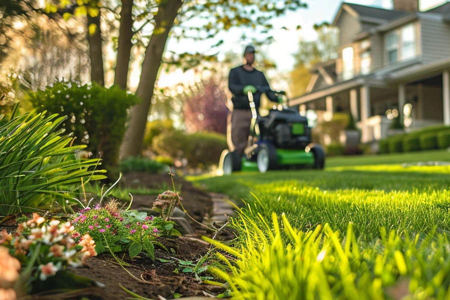 electric self propelled lawn mowers